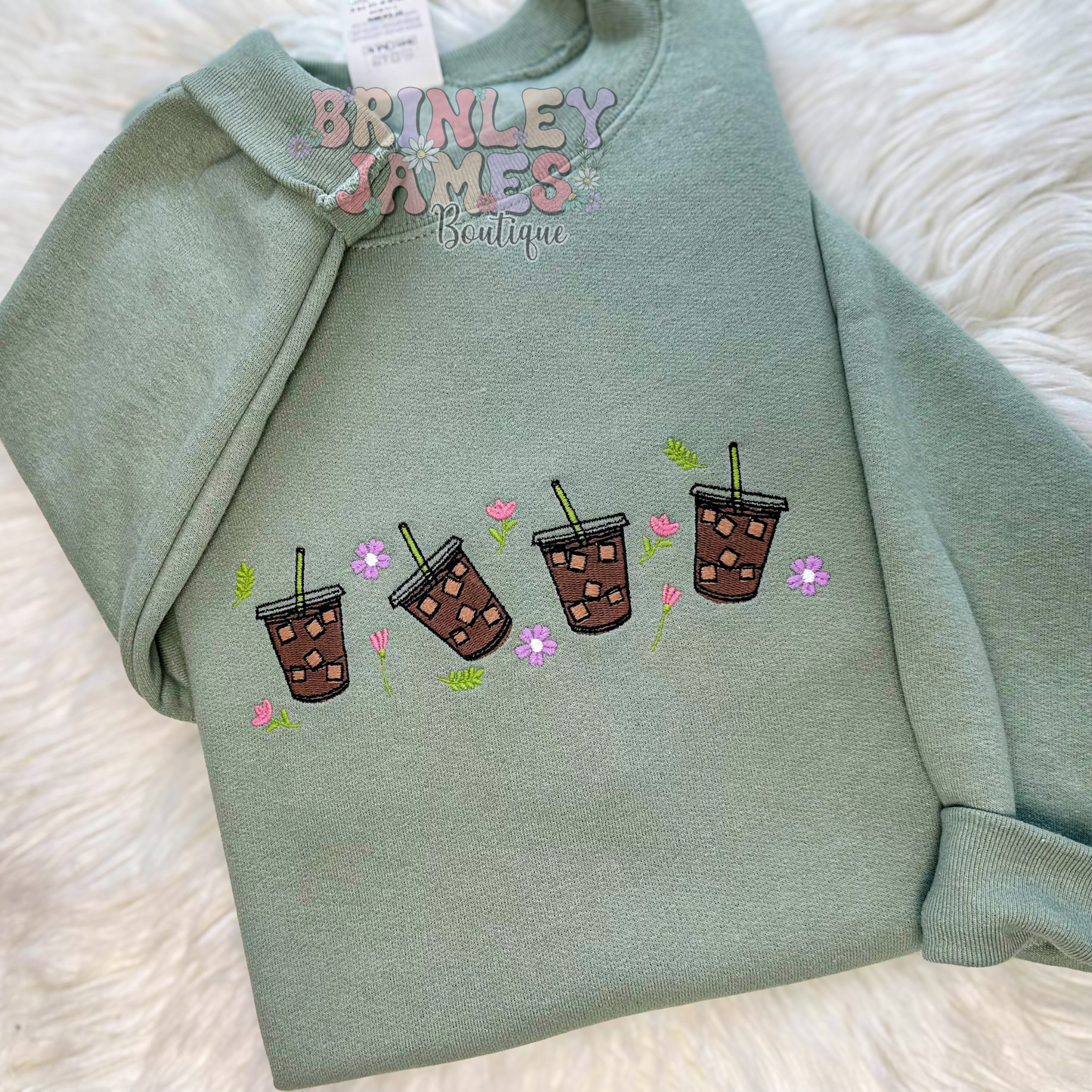 Floral Coffee - Crewneck