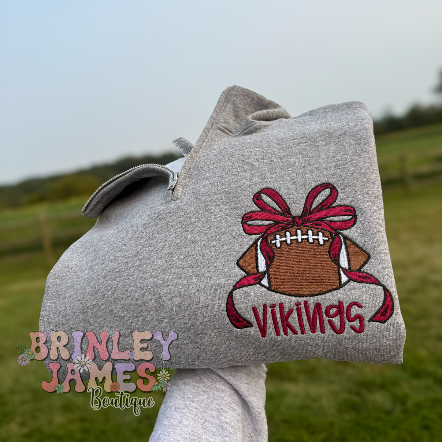 Custom Sport Bow Mascot - Embroidered