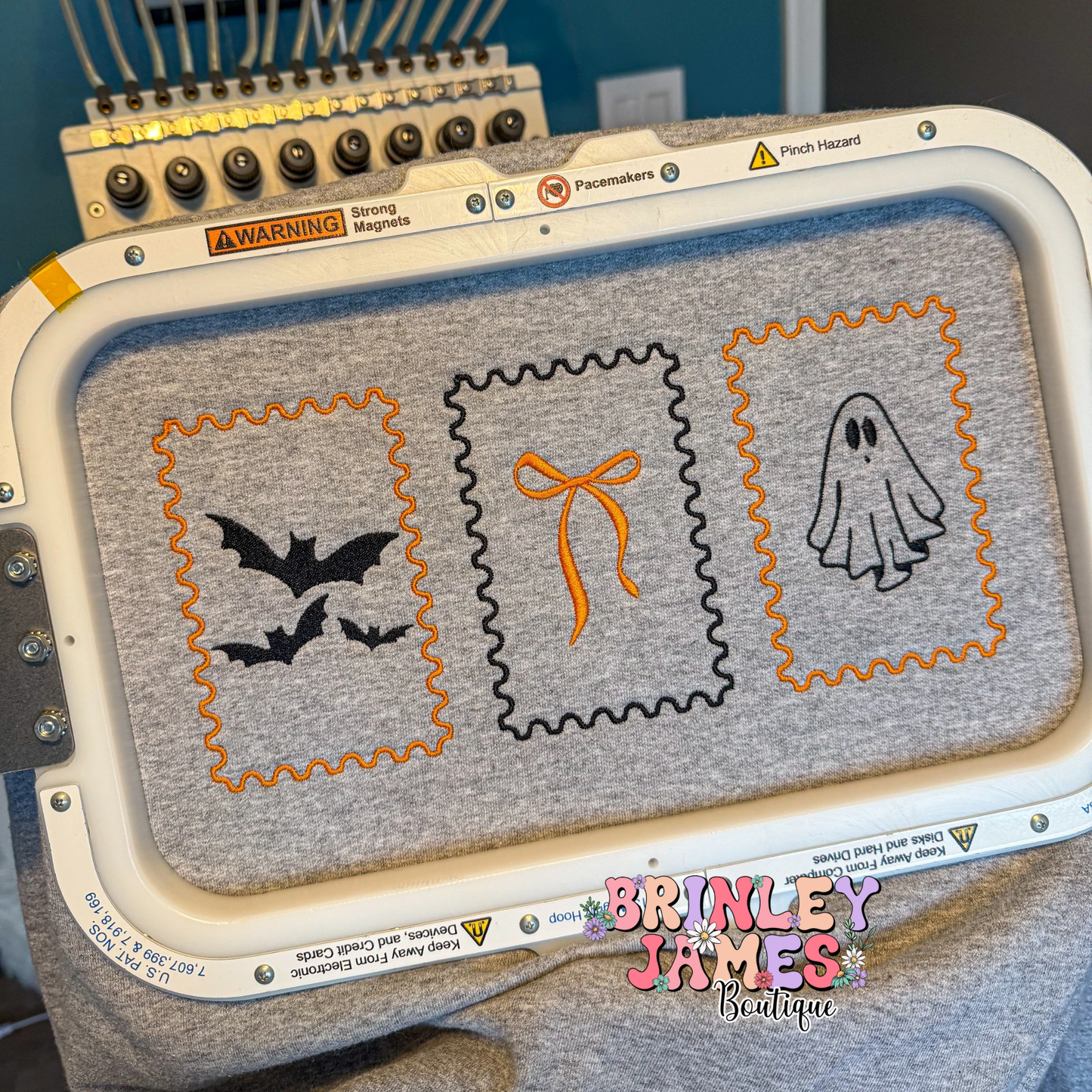 Spooky Stamps - Embroidered Sweatshirt