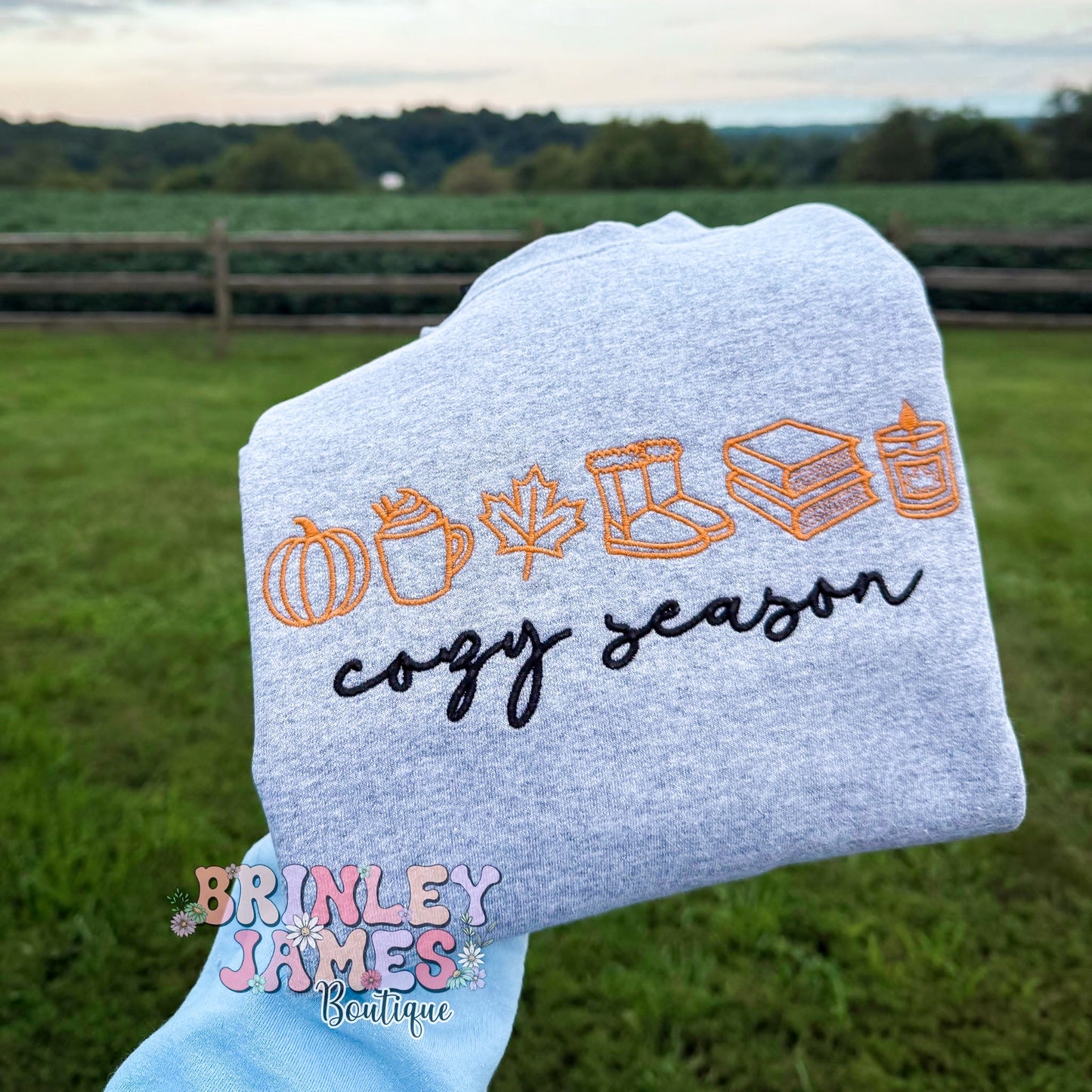 Cozy Season - Embroidered Sweatshirt