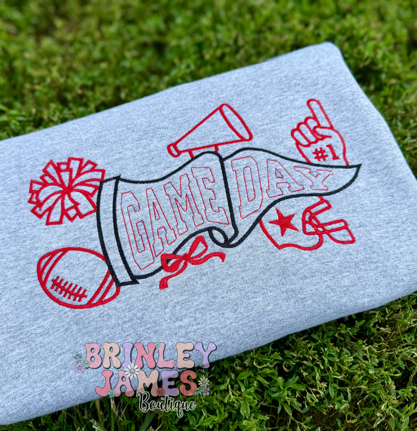 Game Day - Embroidered Sweatshirt