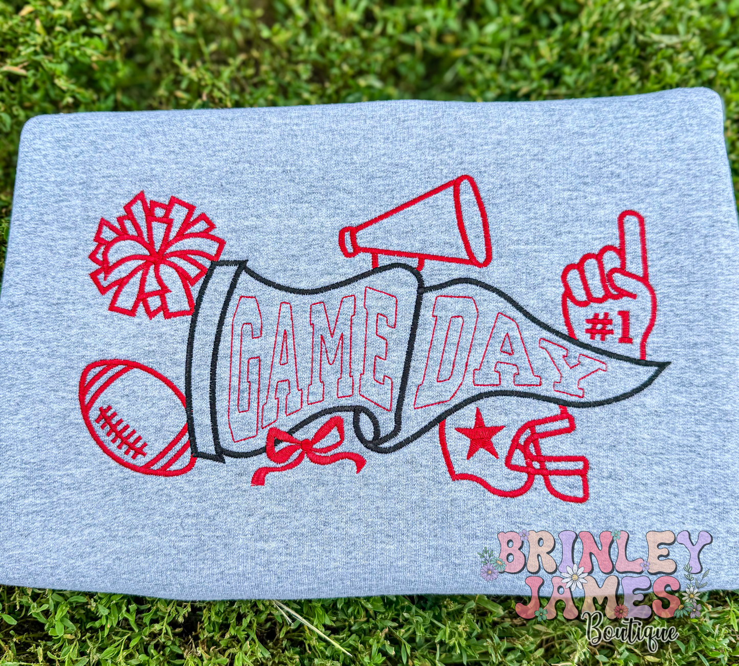 Game Day - Embroidered Sweatshirt