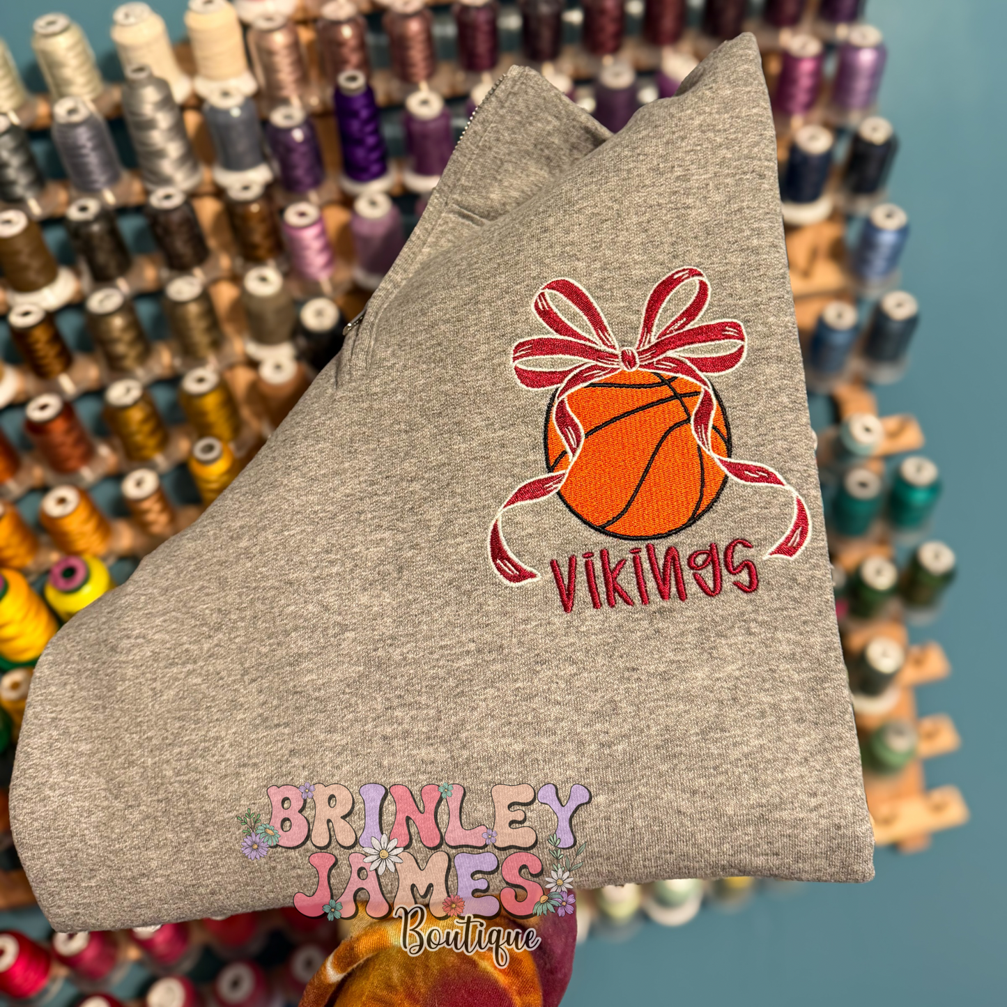 Custom Sport Bow Mascot - Embroidered