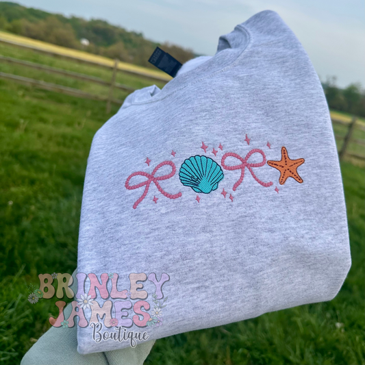 Seashell & Bows - Crewneck