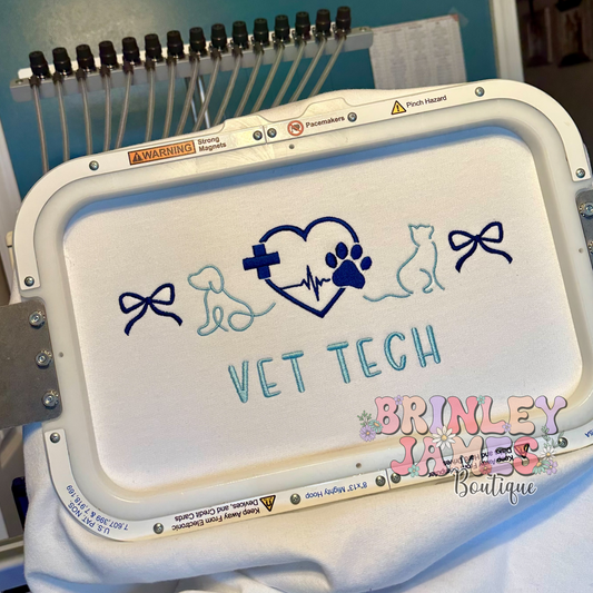 Vet Tech  - Embroidered Sweatshirt