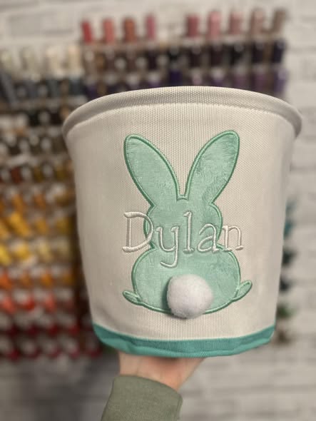 Embroidered Easter Baskets