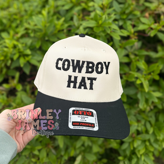 COWBOY HAT - Embroidered Baseball Cap