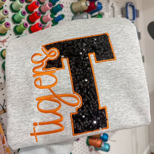 Tigers Sequins - Crewneck