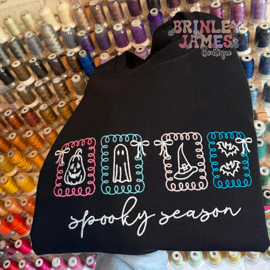 Spooky Season - Embroidered Sweatshirt