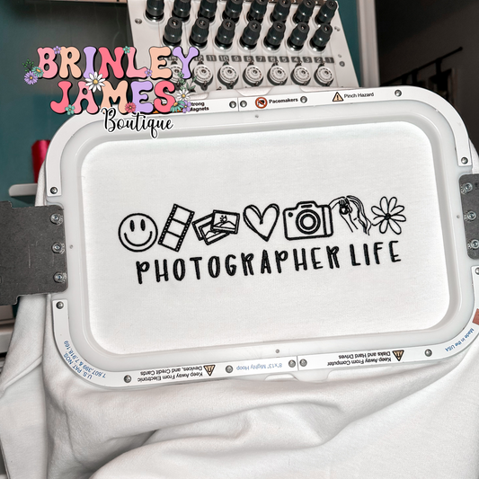 Photographer Life - Embroidered Sweatshirt