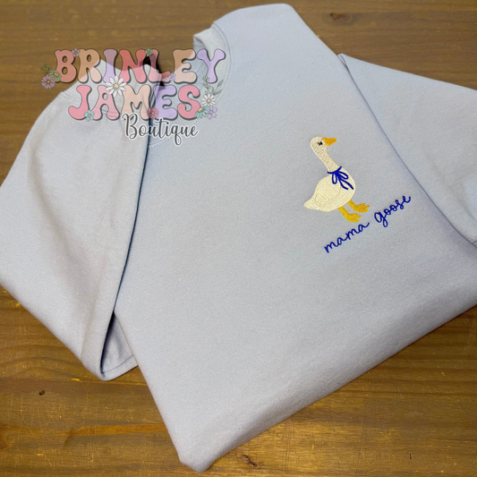 Mama Goose-  Embroidered Sweatshirt