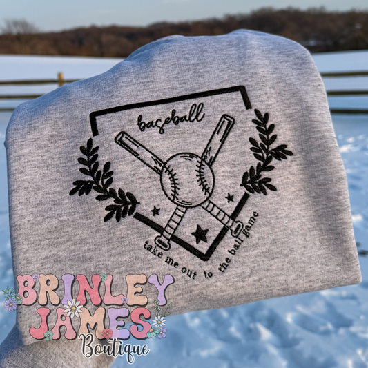 Baseball - Embroidered Sweatshirt