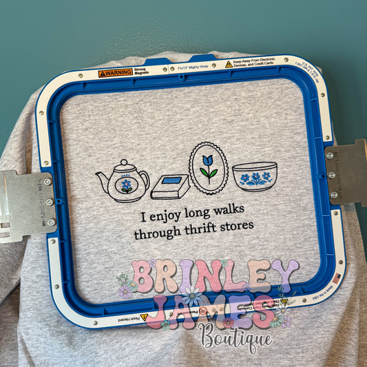 Thrift Stores - Embroidered Sweatshirt