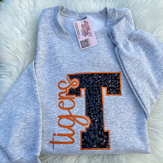 Tigers Sequins - Crewneck