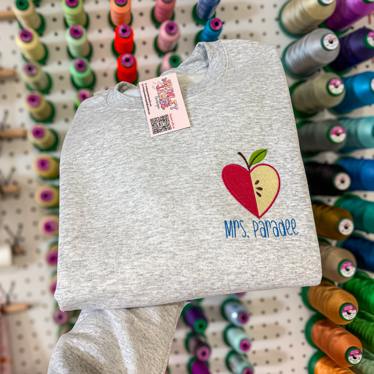 Personalized Apple Sweatshirt