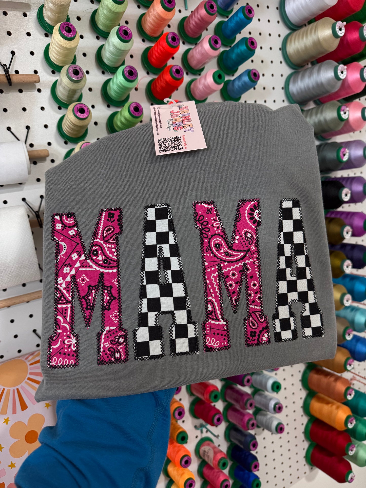 Checkered | Pink Personalized Tee