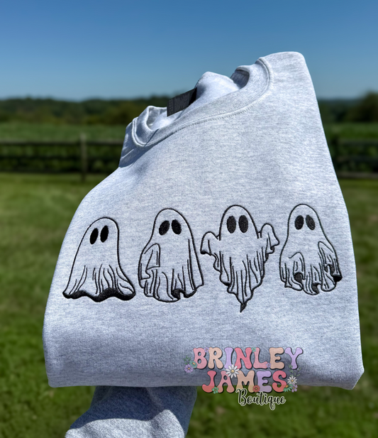 Ghosts - Embroidered Sweatshirt