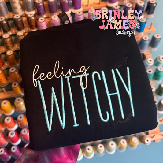Feeling Witchy - Embroidered Sweatshirt